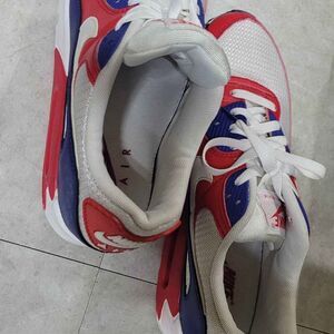 Men's Size 9.5 Nike Air Max 90 "USA/Olympic" Red White Blue